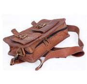 LEATHER SMALL HANDBAG/TOILETRY BAG