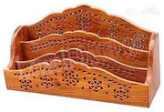 CARVED  WOOD INDIAN LETTER  RACK