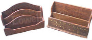WOODEN DESK LETTER/PAPER RACK HOLDER WITH COMPARTMENT
