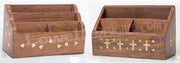 Handmade Wooden Letter Rack Or Study Desk Organizer
