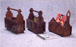WOODEN MAGAZINE  RACK