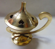 Brass Loban Burner Plain lubandan