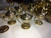 Antique Embossed Brass Incense Burner