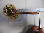 Charcoal Brass Incense Burner with Wooden Handle