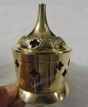 Carved Brass Incense Burner
