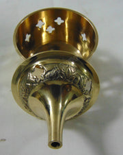 Carved Brass Incense Burner