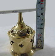 Carved Brass Incense Burner