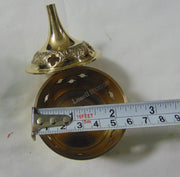 Carved Brass Incense Burner