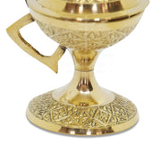 Orthodox Cross Sign Brass Charcoal Burneer