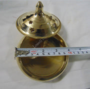 Golden Brass Charcoal Incense Burner