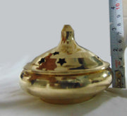 Golden Brass Charcoal Incense Burner