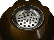 Wooden base &Handle Steel Charcoal Incense Burner with wood lid