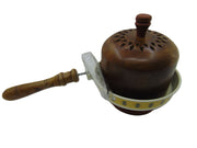 Iron Incense Holder Loban Burner with wooden Stand