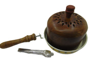 Iron Incense Holder Loban Burner with wooden Stand