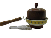 Iron Incense Holder Loban Burner with wooden Stand