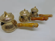 Engraving Brass Turkish Tea Pot 3 pcs set
