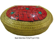ANTIQUE BRASS METAL VINTAGE CLUTCH BAG