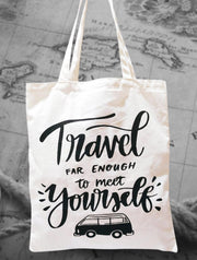 Long handle Natural Cotton Shopping Bags