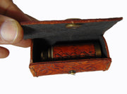 Nautical leather cover Telescope with Leather Box