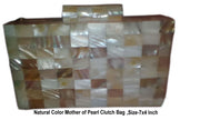HANDMADE SHELL MOP CLUTCH BAGS
