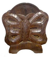 WOODEN COASTER SET ROUND WITH ANIMAL & FISH SHAPE STAND