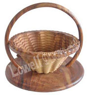 WOODEN FRUIT BASKET