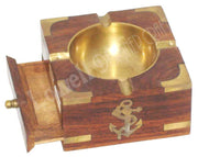 WOODEN ASHTRAY HOUSE CAR GIFT HOLDER