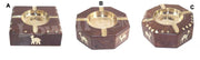 DIFFERENT  SHAPE WOODEN ASHTRAY HOUSE CAR CIGRATTE GIFT
