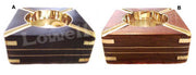 SQUARE SHAPE WOODEN ASHTRAY HOUSE CAR CIGRATTE GIFT