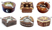 DIFFERENT  SHAPE WOODEN ASHTRAY HOUSE CAR CIGRATTE GIFT