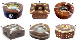 DIFFERENT  SHAPE WOODEN ASHTRAY HOUSE CAR CIGRATTE GIFT