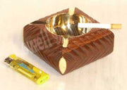 SQUARE SHAPE WOODEN ASHTRAY HOUSE CAR CIGRATTE GIFT