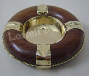 ROUND SHAPE WOODEN ASHTRAY HOUSE CAR CIGRATTE GIFT