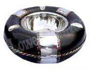 ROUND SHAPE WOODEN ASHTRAY HOUSE CAR CIGRATTE GIFT