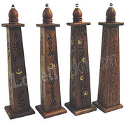 DOMED TOWER WOODEN INCENSE BURNER
