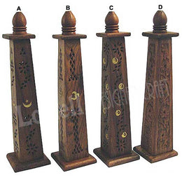 DOMED TOWER WOODEN INCENSE BURNER