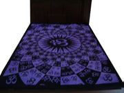 OM SYMBOL TAPESTRY WALL HANGING TIE DYE BEDDING