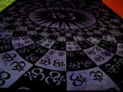 OM SYMBOL TAPESTRY WALL HANGING TIE DYE BEDDING