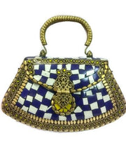 MULTICOLOR HAND HANDLE METAL SLING BAG