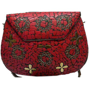 BRASS FIROZA BEADED CLUTCH BAG