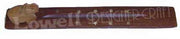 WOOD INCENSE STICK BOX WITH BRASS INLAY