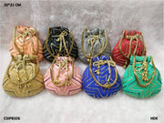 Bead Work Round Drawstring Pouch