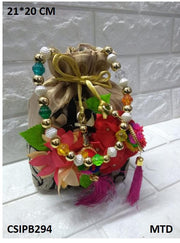 Drawstring silk Potli Bags Ethnic Designer Potli Purse