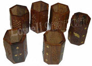 WOODEN PEN STAND WITH INLAY