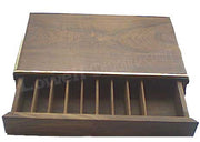 WOODEN  PEN WITH SMALL BOOK  BOX .
