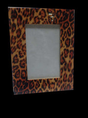 WOODEN PHOTO FRAME ENAMEL  ANIMAL PRINT