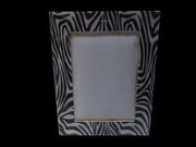 WOODEN PHOTO FRAME ENAMEL TIGER PRINT