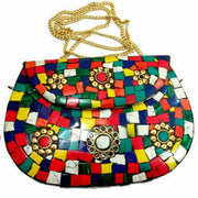 FIROJA WORK BRASS METAL CLUTCH BAGS