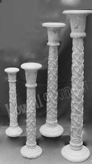 PILLAR WOODEN CANDLESTICK  HOLDER