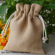 JUTE DRAWSTRING POUCH FOR COFFEE BEAN
